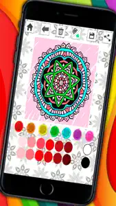 Mandalas coloring pages – Secret Garden colorfy game for adults screenshot #1 for iPhone