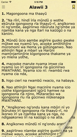 Kikuyu Bible (Kenyan Holy Bible)