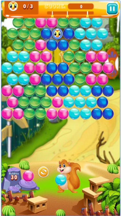 Bubble with Squirrel Trouble 2 : Shoot ,Burst & Pop bubbles in this free bubble shooter screenshot-3