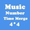 Number Merge 4X4 - Playing With Piano Music And Merging Number Block