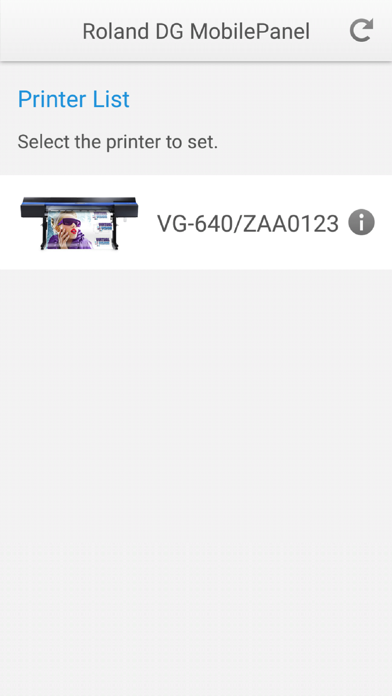 Screenshot #1 pour Roland DG Mobile Panel