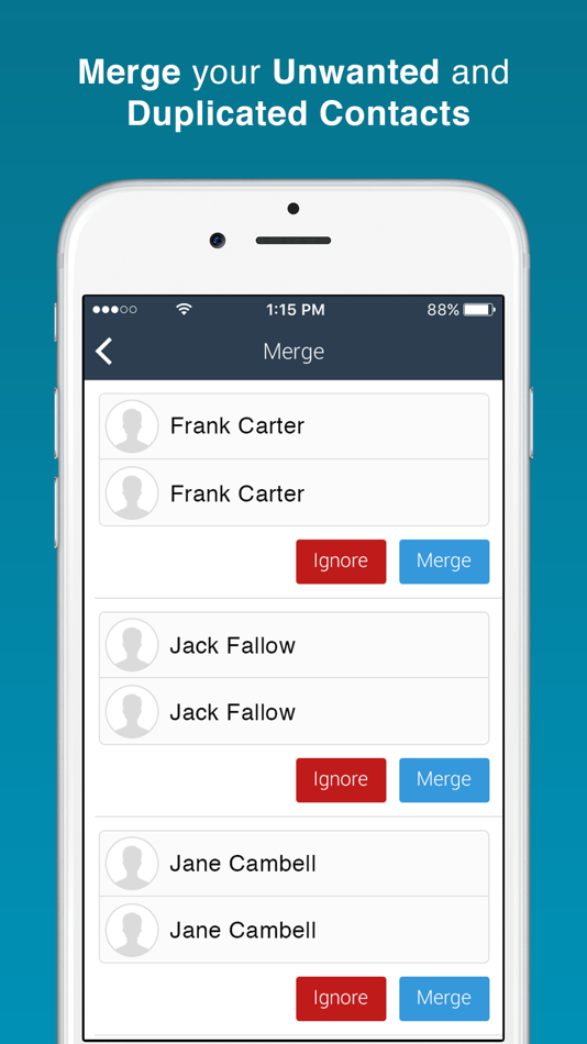#4. Phonebook Keeper - Backup and Merge duplicate contacts -دمج الأسماء المتكررة وحفظ نسخة إحتياطية لجهات الإتصال (iOS) 来自: Numberbouk.com