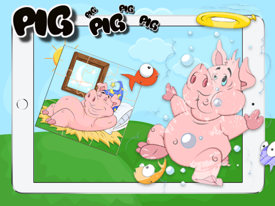 Screenshot #6 pour Cute Baby Pigs Jigsaw Puzzles Game For Pre-School Girls And Boys ( 2,3,4,5 and 6 Years Old )