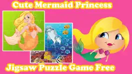 Game screenshot Cute Mermaid Princess Jigsaw Puzzle Game Free - UnderWater Marine Animals Magic Games Brain Training Education For Kids apk