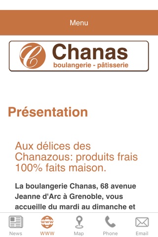 Boulangerie Chanas screenshot 2