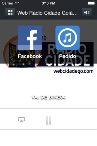 Web Rádio Cidade Goiânia-GO screenshot 2