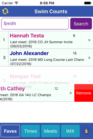 SwimCounts screenshot 3