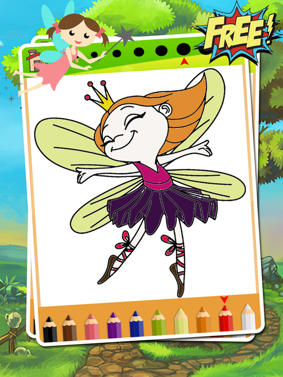 Screenshot #5 pour Ma fée Coloring Book - Fée jeu de coloriage