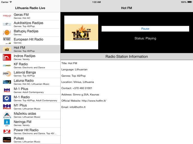 Lithuania Radio Live Player (Lietuva radijo) on the App Store