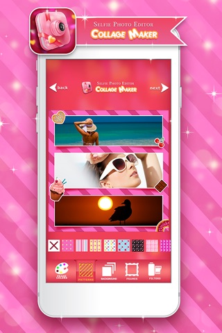Selfie Photo Editor Collage Maker: Fancy Pic Frames and Image Effects screenshot 3