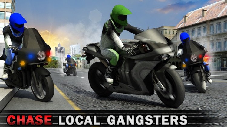 Police Bike Crime Patrol Chase 3D Gun Shooter Game