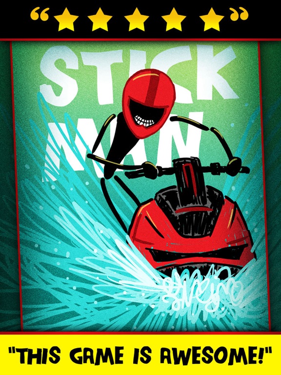 Screenshot #4 pour Jet ski de course - jeu amusant gratuit - plaisir courir ( Stickman Multiplayer Racing Game )