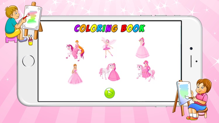 Playing Coloring Books (Princess) free different games for kids