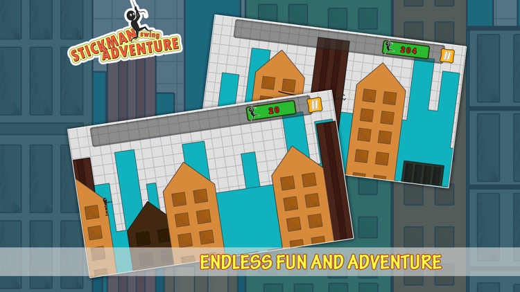 Stickman Swing Adventure - Endless Rope Game