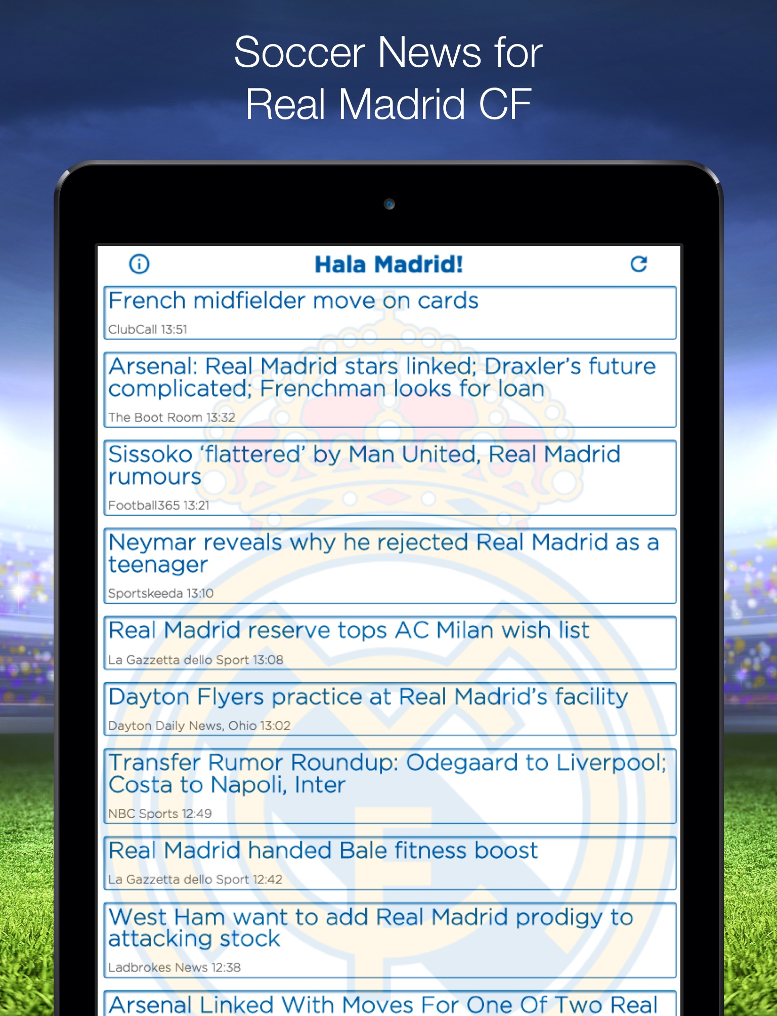 Soccer News For Real Madrid CF - Football Headlines For Madridista screenshot 4