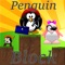 Penguin Block for kids, Game Penguin adventure, the city used to cast the pendulum Penguin Moving forward along the centrifugal force of the pendulum