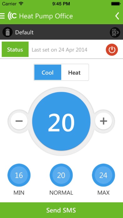 Screenshot #1 pour CTSmall heat pump controller