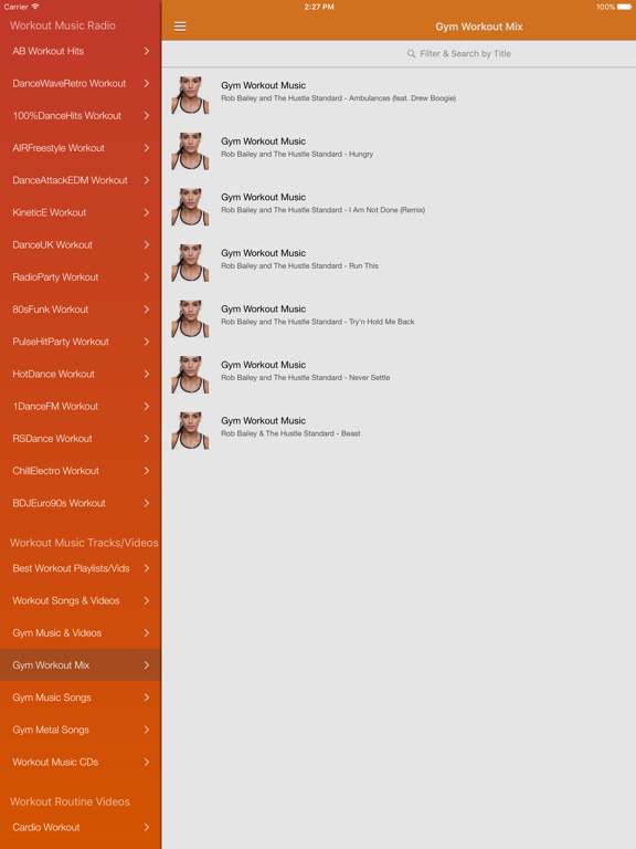 Screenshot #6 pour Workout Music Free - Best Workout Songs, Playlists & Exercise Tips
