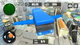 Game screenshot Flying Bus City Stunts Simulator - Collect stars by performing stunts in 3D modern city mod apk
