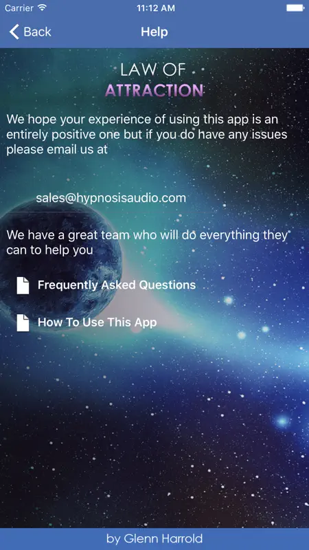 Law of Attraction Hypnosis by Glenn Harrold screenshot 5 of 5