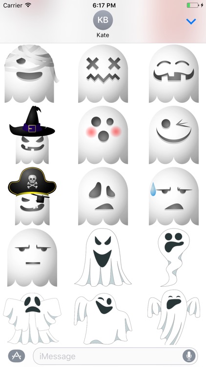 "Ghost" stickers