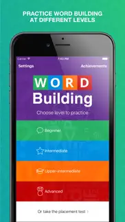wordbuilding practice iphone screenshot 1