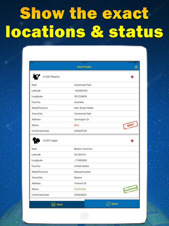 Screenshot #5 pour Nest Finder for Pokémon Go-Poke Sniper