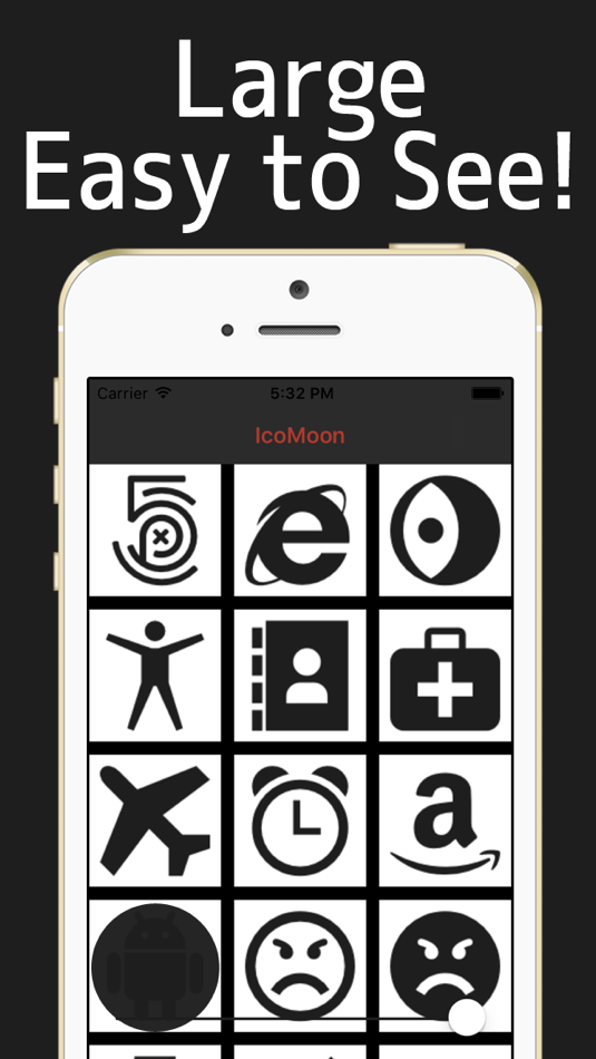 IcoMoon Cheatsheet - Icon Font with tagline - 1.0.0 - (iOS)