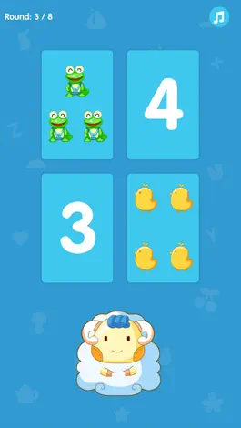 Game screenshot Number Match (Number Flash Cards for Pre-K) - The Yellow Duck Educational Game Series hack
