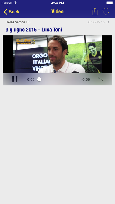 Info Hellas Verona screenshot