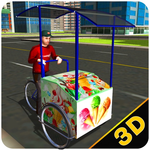 City Ice Cream Delivery – Ride bicycle simulator to sell yummy frozen food icon