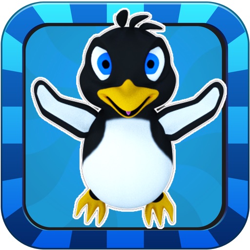 Crazy Cute Baby Penguin Run For Free Game icon