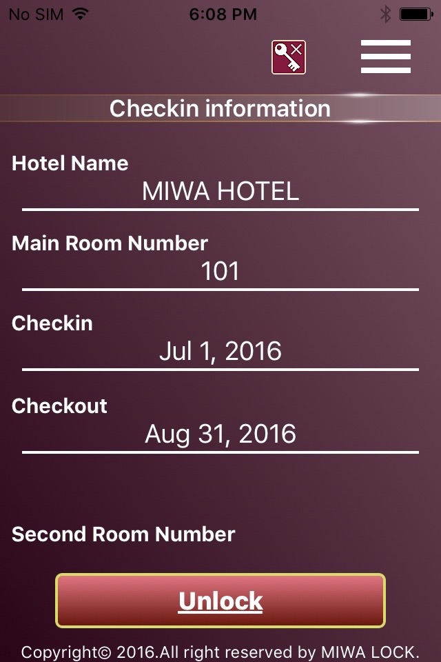 KEYMO HOTEL CARD LOCK (BLE) screenshot 2