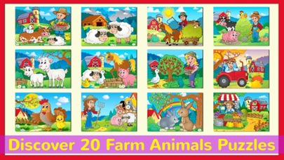 Screenshot #1 pour Farm Animals Jigsaw Puzzles Games HD Free For Kids