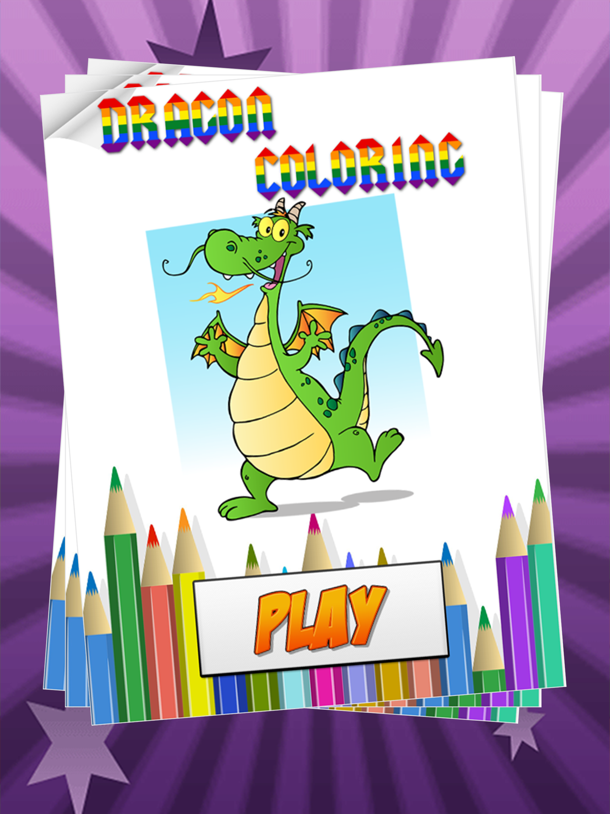 My Pet Dragon Coloring Book For Kids : Learn To Paint Little Dragon Cartoon And Monster Picture Free