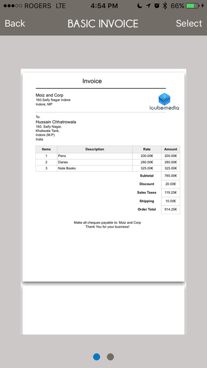 Invoice Mini: Create Invoices and Purchase Orders