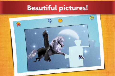 Unicorn puzzles - Relaxing fantasy photo picture jigsaw puzzles for kids and adults screenshot 4