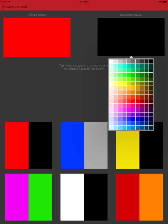 Screenshot #6 pour Tablet Packs - Safety App: Flashing lights, shapes and scrolling text.