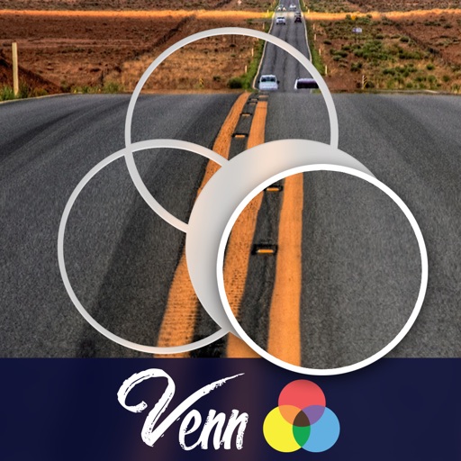 Venn Highways: Overlapping Jigsaw Puzzles Icon