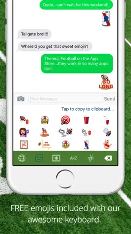 Game screenshot Themoji - Football Emoji GIF & Fantasy Football with College Sports Keyboard apk
