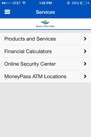 Bank of Blue Valley’s Banking Application screenshot 4