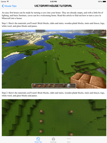 Screenshot #5 pour House ideas guide for minecraft - Step by step build your home?