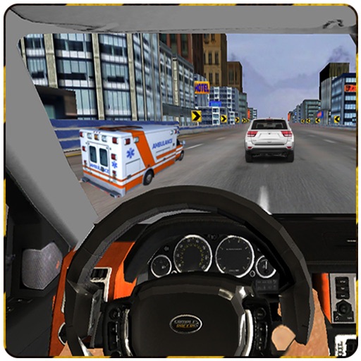 Speed Racing in Car Free Icon