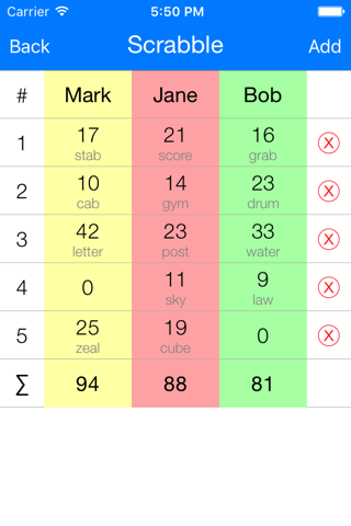 Scoring - Scorer For Sport, Table, Card Games screenshot 2