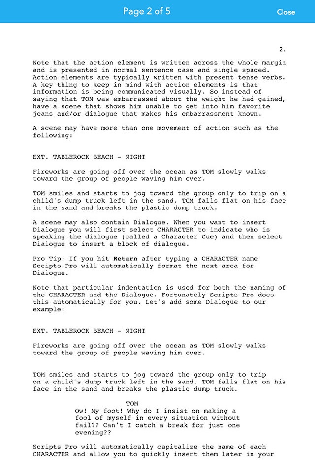 Scripts Pro - Screenwriting on the Go screenshot 4