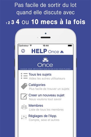 Aide pour Once screenshot 2