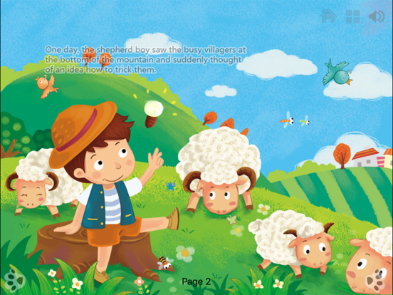 Screenshot #5 for The Boy Who Cried Wolf Interactive book iBigToy