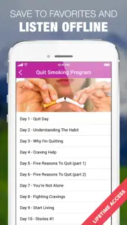 quit smoking in 28 days audio program iphone screenshot 3