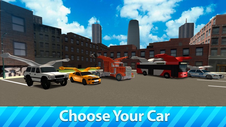 Flying Car Driver Simulator 3D Full screenshot-3