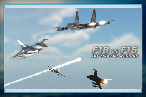 F18 VS F16 Jet Fighter Warrior 3D screenshot 4